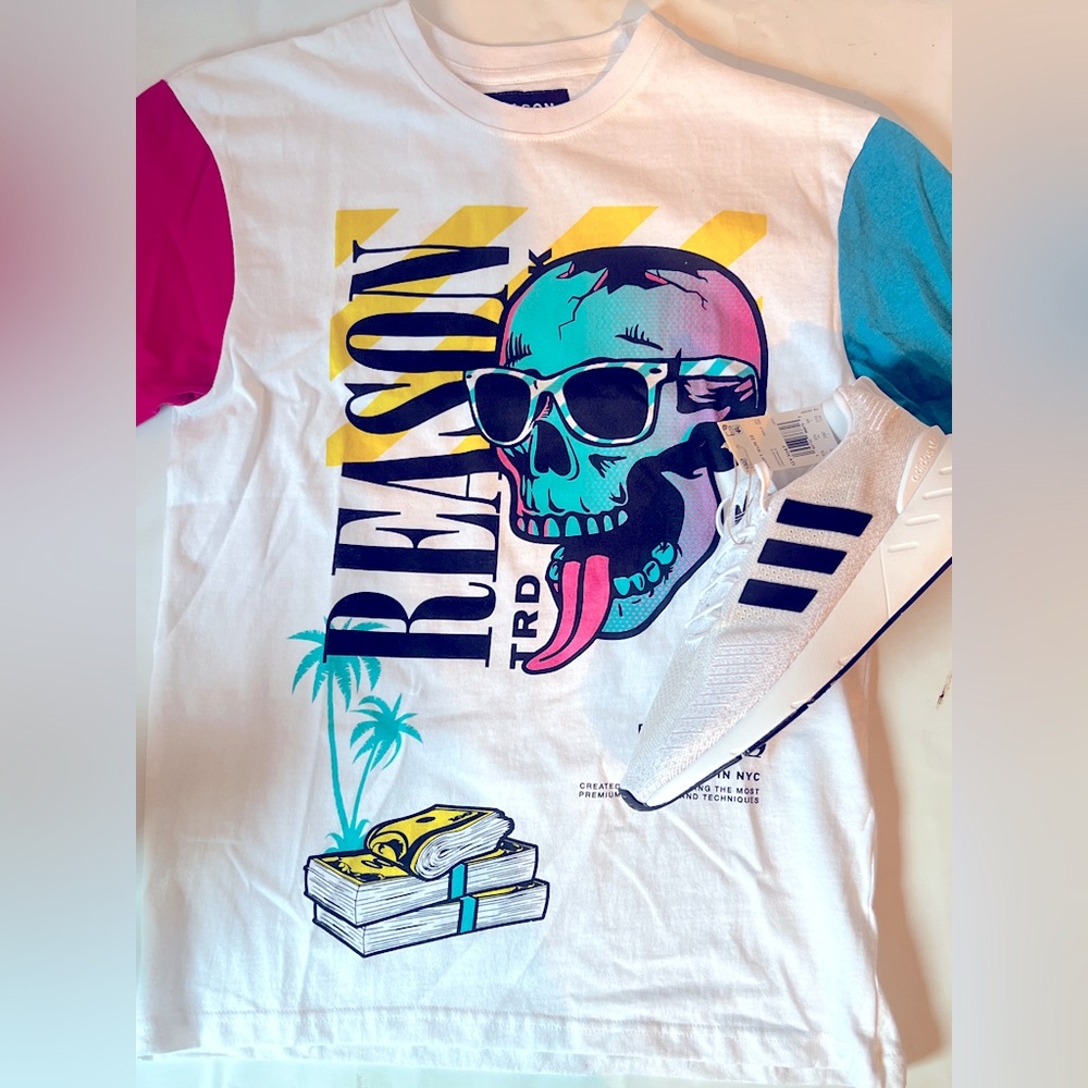 Reason Brand Multi-colored Tee Unisex